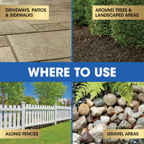 Roundup Dual Action used in a mulched bed for weed prevention