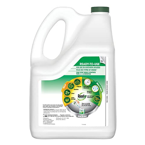 Roundup For Lawns₁ kills 253 weeds with fast action.