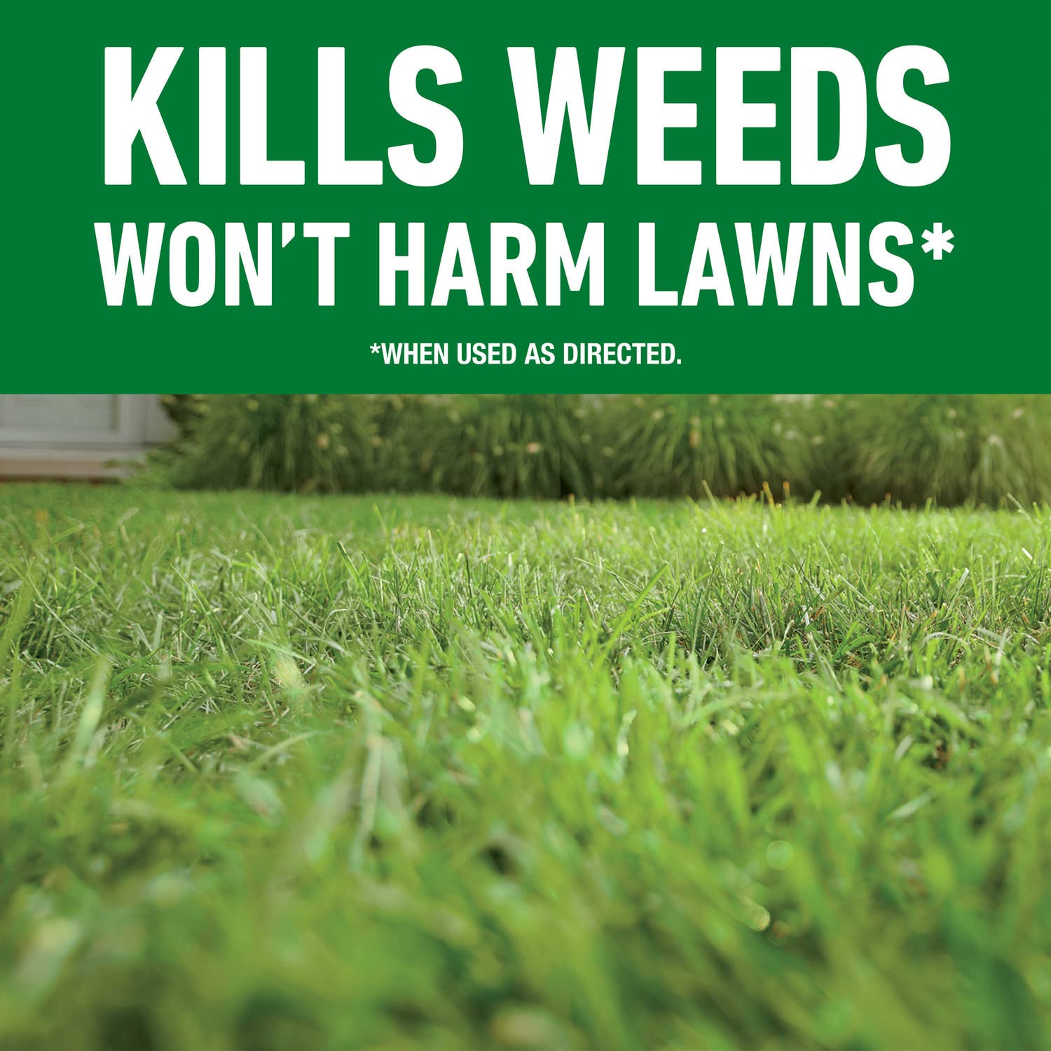 Roundup For Lawns₁ rainproof in 3 hours after application on your greensward.