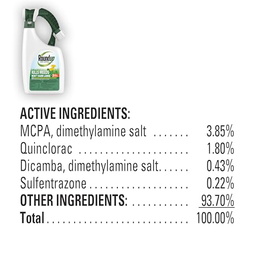 Roundup For Lawns3 hose connection enables quick, even application over large lawns.