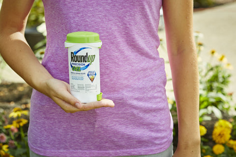 Roundup Precision Gel near a crack showing hard-to-reach areas