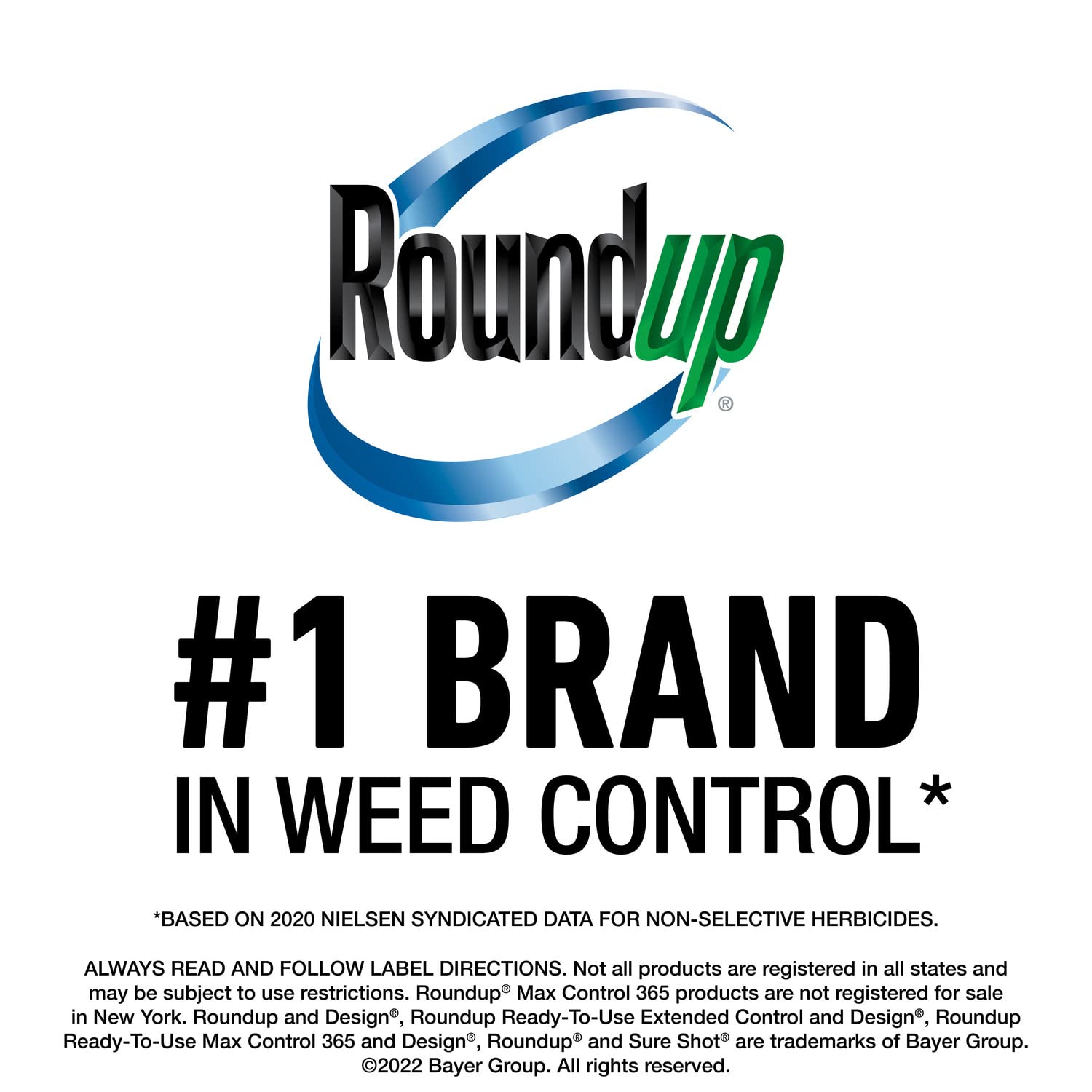 Roundup Weed Barrier Granules around shrubs prevent competing weeds.