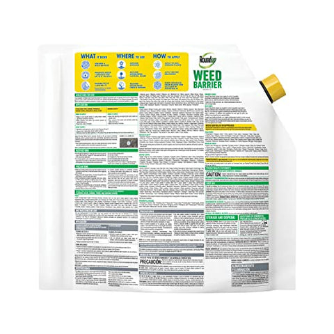 Roundup Weed Barrier Granules applied around trees to suppress weeds.