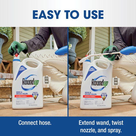 One-handed Comfort Wand use reduces effort during spraying
