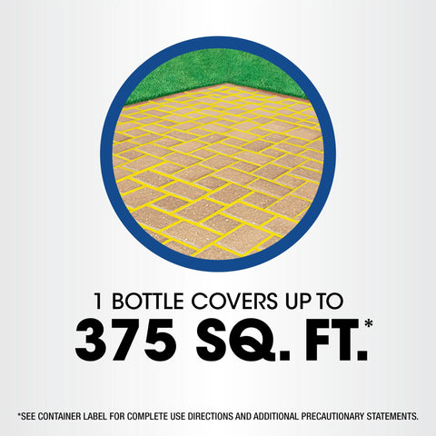Roundup Weed Killer provides up to 375 sq ft coverage.