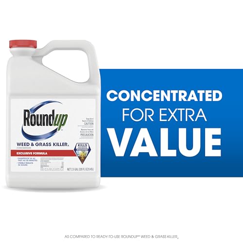 Roundup Weed Killer spray used for spot-treating common weeds