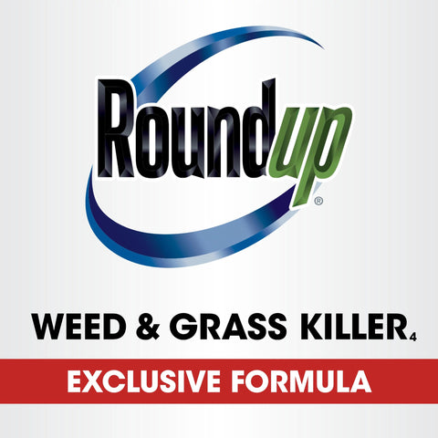 Visible weed reduction on pathways after Roundup treatment