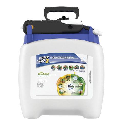 Patio application of Roundup Weed Killer4 for near-surface weeds