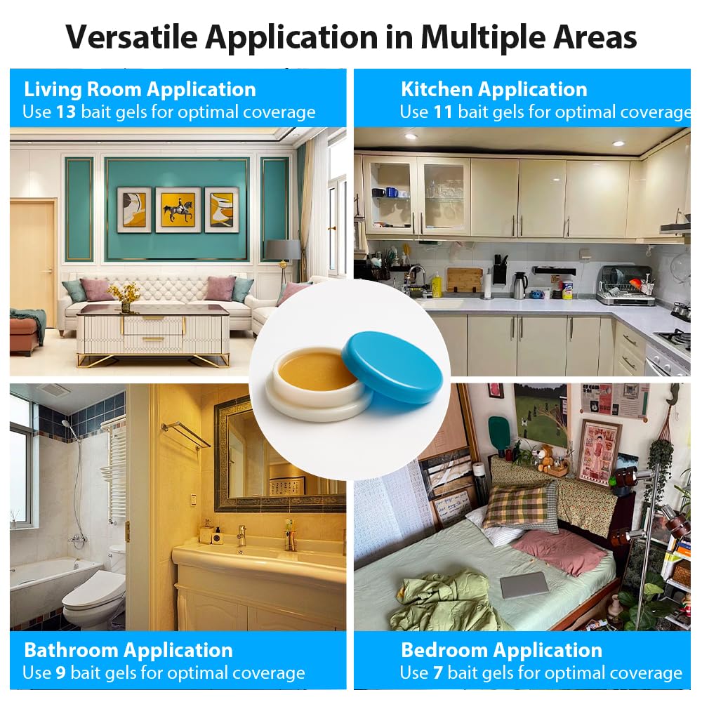 Routade behind-appliance placement shows sniper-style roach targeting at sources.