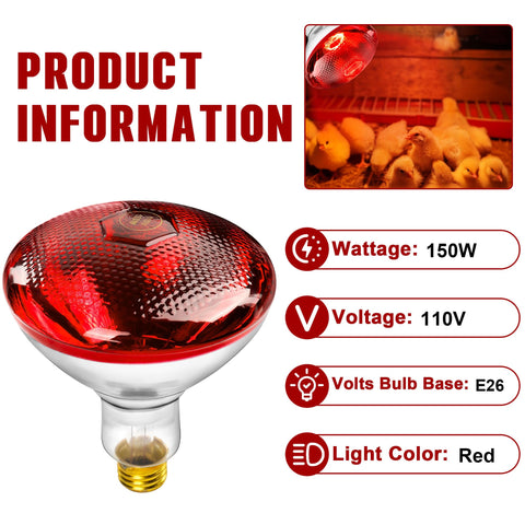ROVOCLO Heat Lamp setup in a coop using the E26 base
