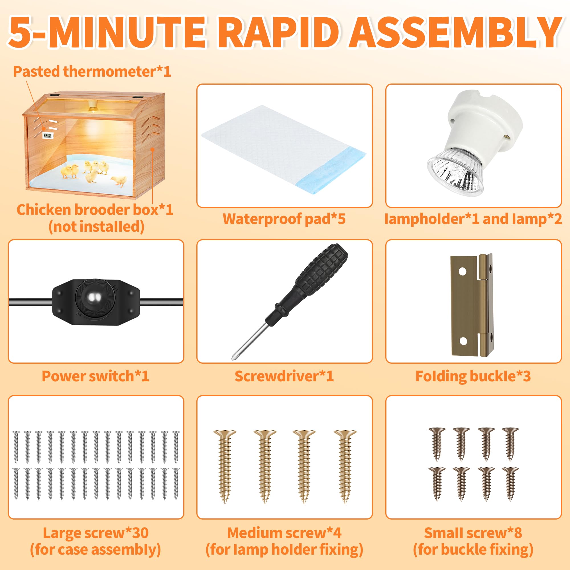 ROVOCLO Brooder Box transparent design lets you monitor warmth at a glance