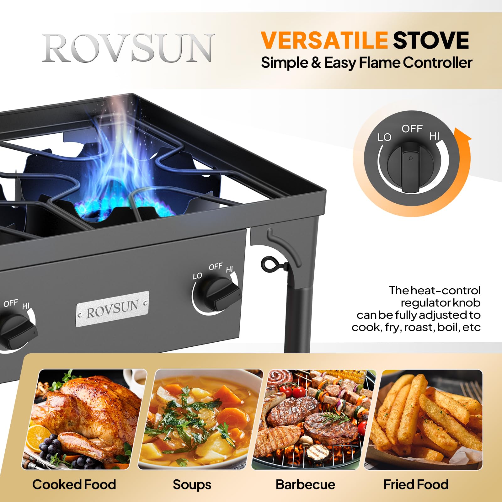 ROVSUN CSA-listed regulator delivers safe, controlled heat for reliable cooking