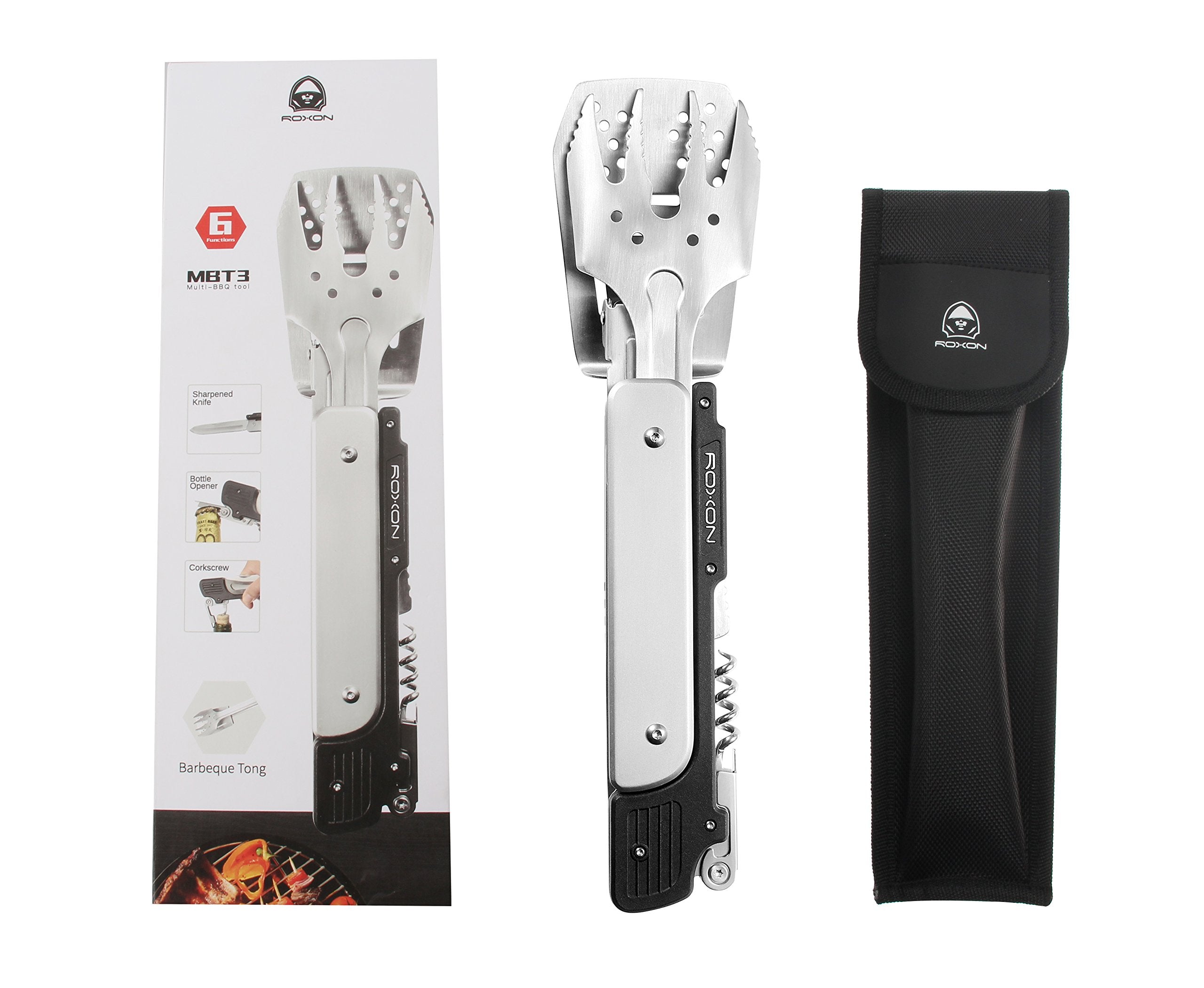 Roxon S601 knife and tongs deliver precise cooking.