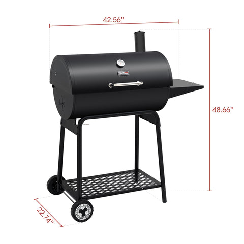 Royal Gourmet CC1830 lid thermometer showing real-time temperature