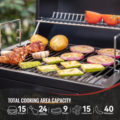 Royal Gourmet CD1519 top lid damper for precise temperature