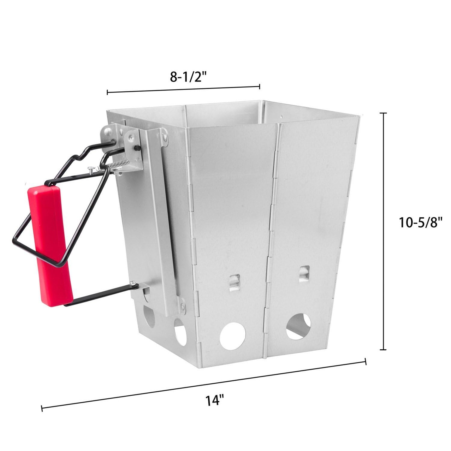 Royal Gourmet chimney starter with stay-cool handle ready for safe grip