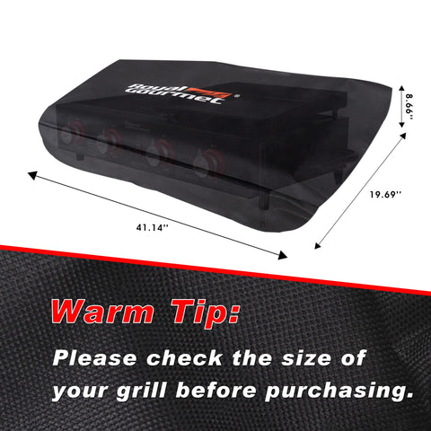 Royal Gourmet CR4002T cover back view protects against dust and sun exposure.