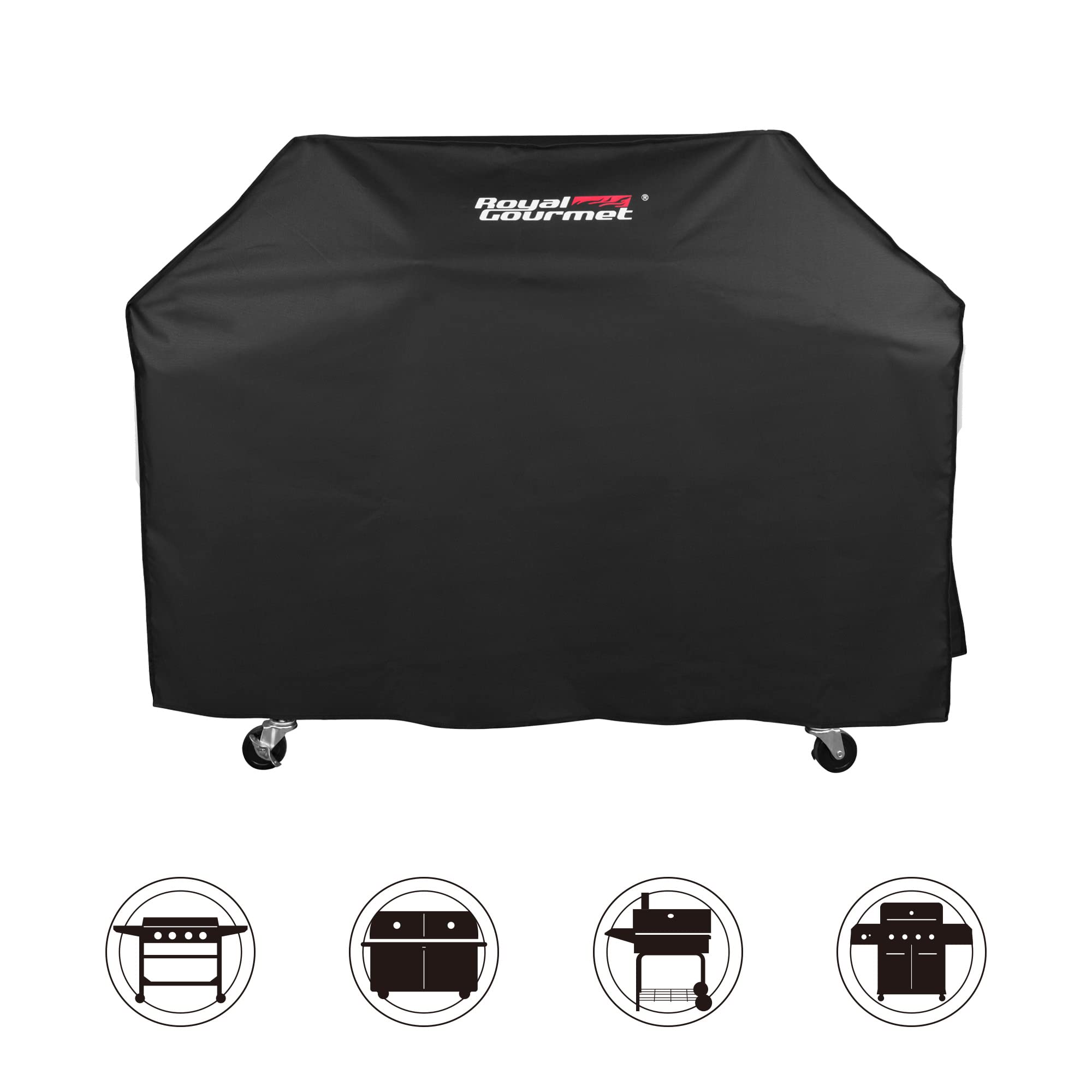 Royal Gourmet CR6412 easy to clean; wipe with cloth and air dry.