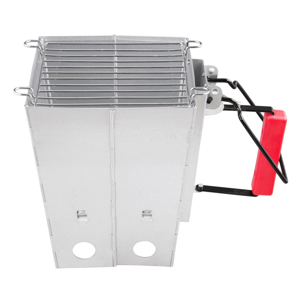 Royal Gourmet foldable chimney starter assembled for quick camp Lighting
