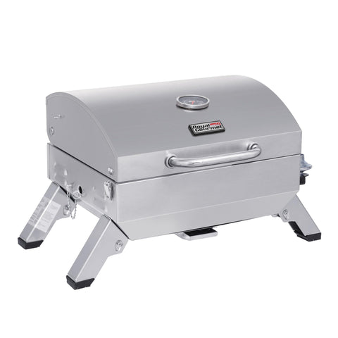 Royal Gourmet GT1001 portable grill with folding legs for easy transport.