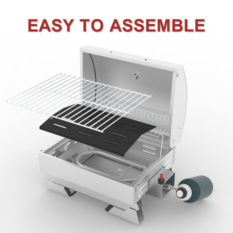 Royal Gourmet GT1001 lockable lid secures the grill during transport.