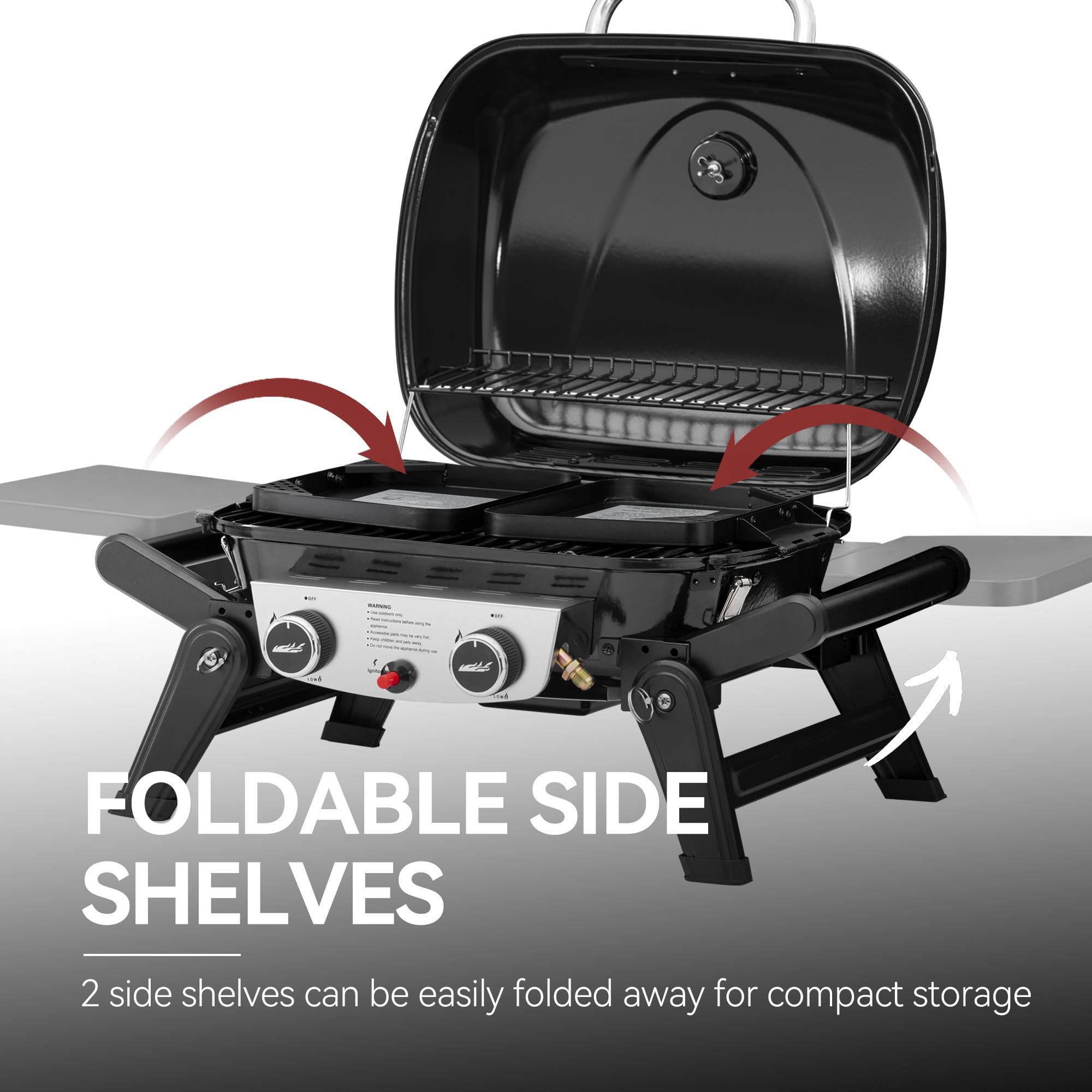 Royal Gourmet GT2005 compact profile fits easily in trunks and RVs