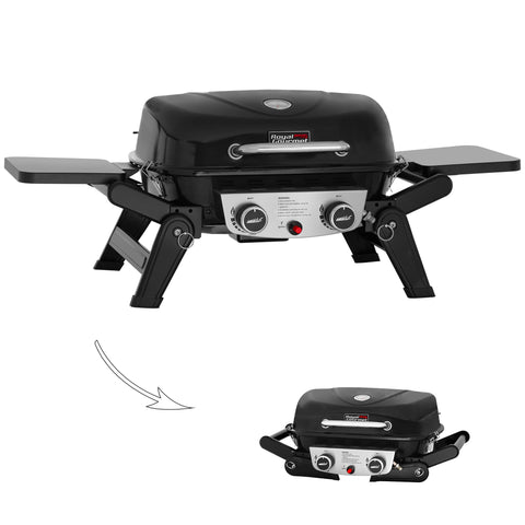 Royal Gourmet GT2005 with extended side tables for organized prep while grilling on the go