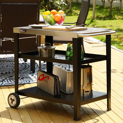 Royal Gourmet PC3404S movable dining table enables easy relocation across spaces.