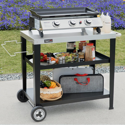 Royal Gourmet PC3404S sleek silver-black design fits patios.