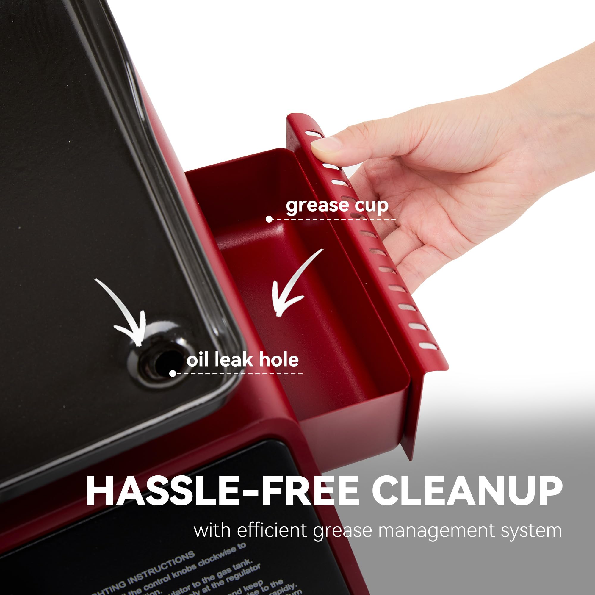 Sturdy, portable design suitable for outdoor cooking on any surface.