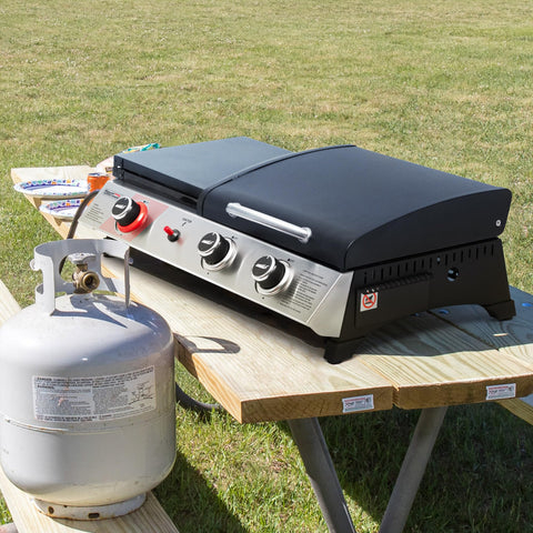 Royal Gourmet PD1305H griddle-top view with smooth cooking surface