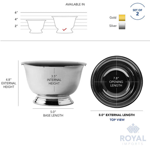 Royal Imports floral base dish in silver, suitable for arrangements and terrariums.