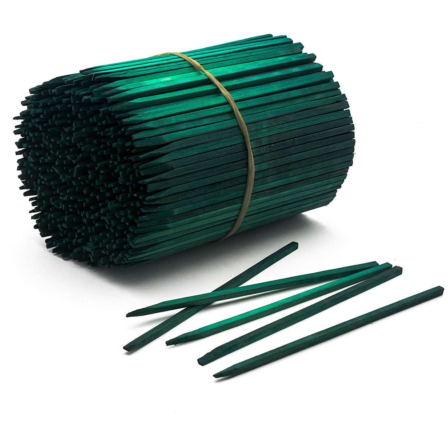 Royal Imports green wood floral pick 6inch close-up with smooth finish for splinter-free handling