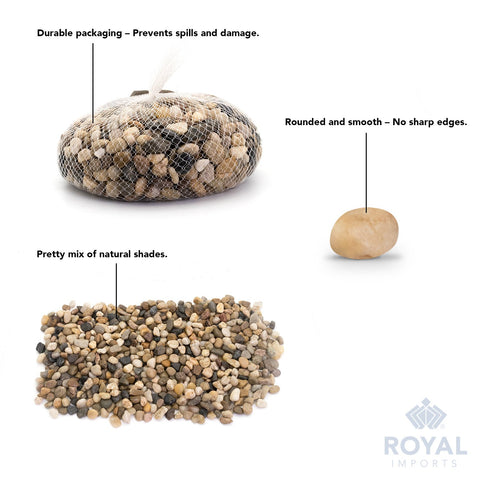 Royal Imports River Rocks aquarium decor accents safe for habitats and easy on aesthetics.