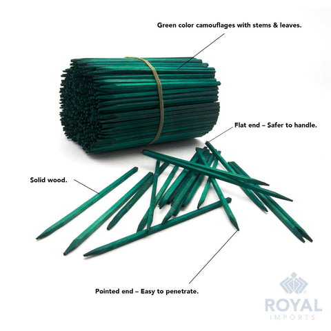 Royal Imports picks with a smooth finish to minimize splinters.