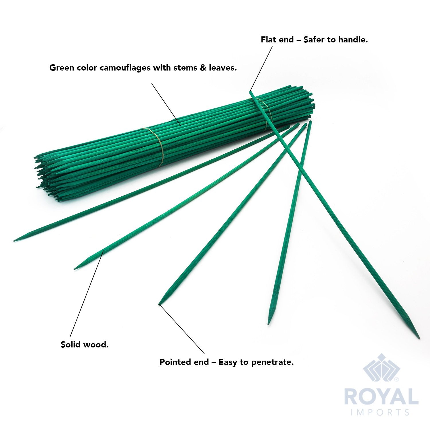 Royal Imports wooden sign posting sticks help label pots or bouquets