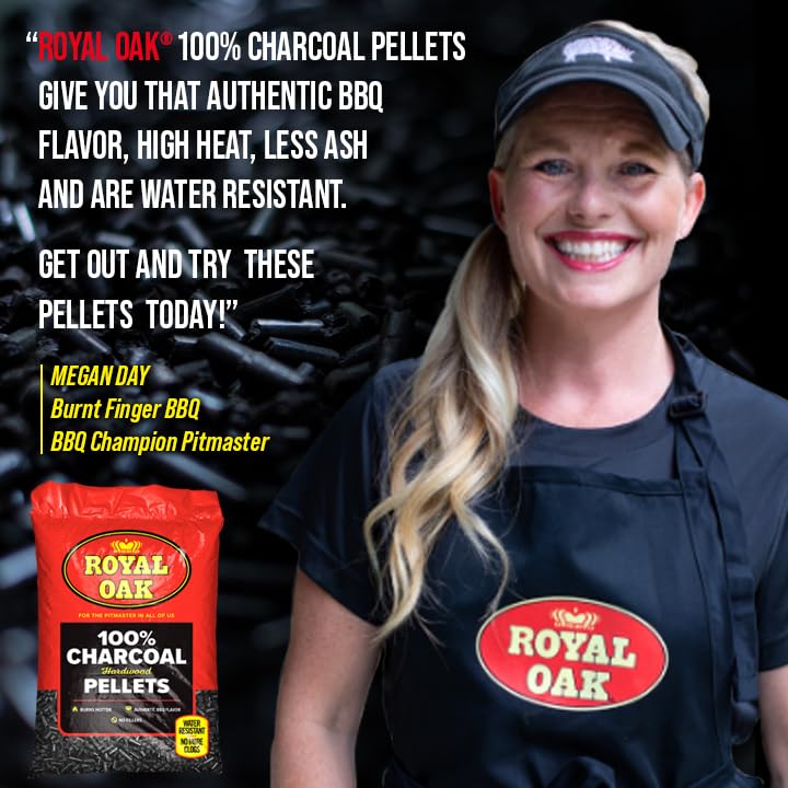 Royal Oak pellets burn hot to achieve a perfect sear