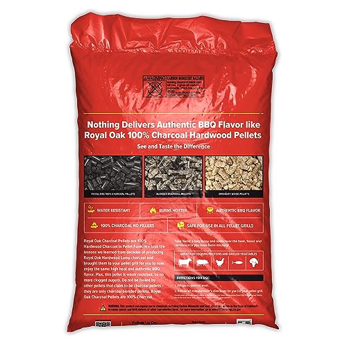 Royal Oak pellets sear meat with high heat for authentic flavor