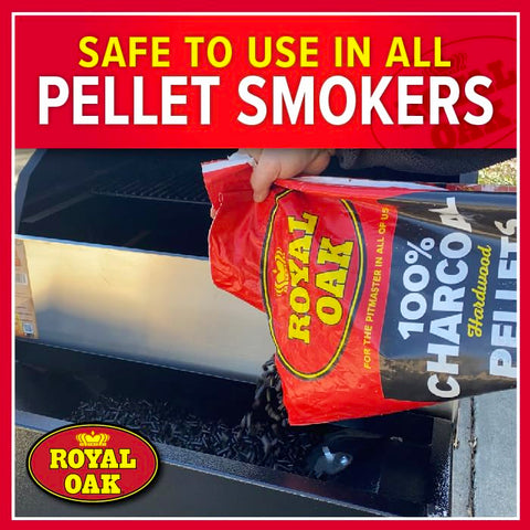 Royal Oak pellets resist moisture for consistent feeding and fewer clogs