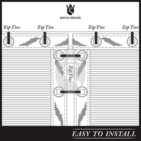 Royal Shade durable mesh requires little maintenance in outdoor settings.