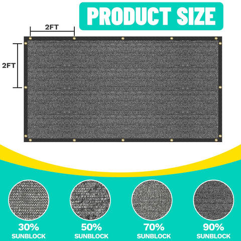 Royal Shade dog kennel shade mesh blocks sun while allowing breeze.