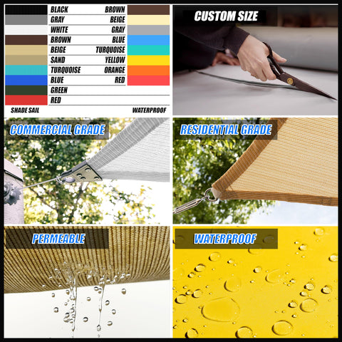 Double-stitched seams on Royal Shade sail resist fraying and wear