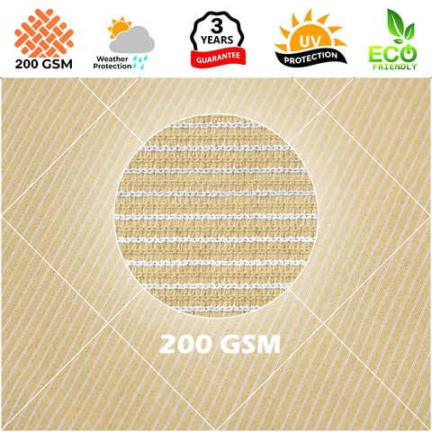 Royal Shade water-permeable design sheds rain efficiently.