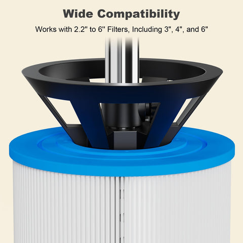 ROYOR stand heavy-base image highlights secure setup during fast cleaning sessions.