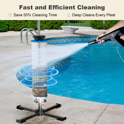 ROYOR in-action shot shows upright cleaning with effortless handling.