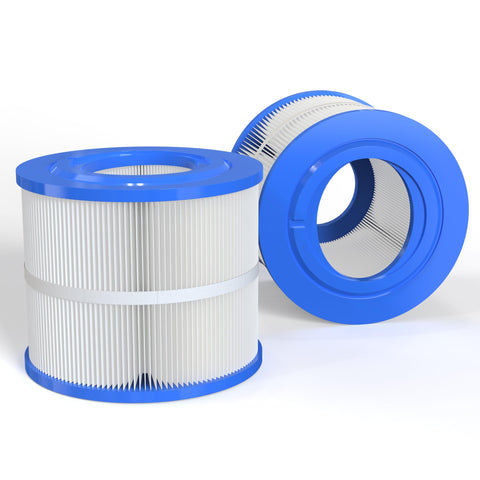 ROYOR Wellspring filter top view shows compact design for easy spa integration.