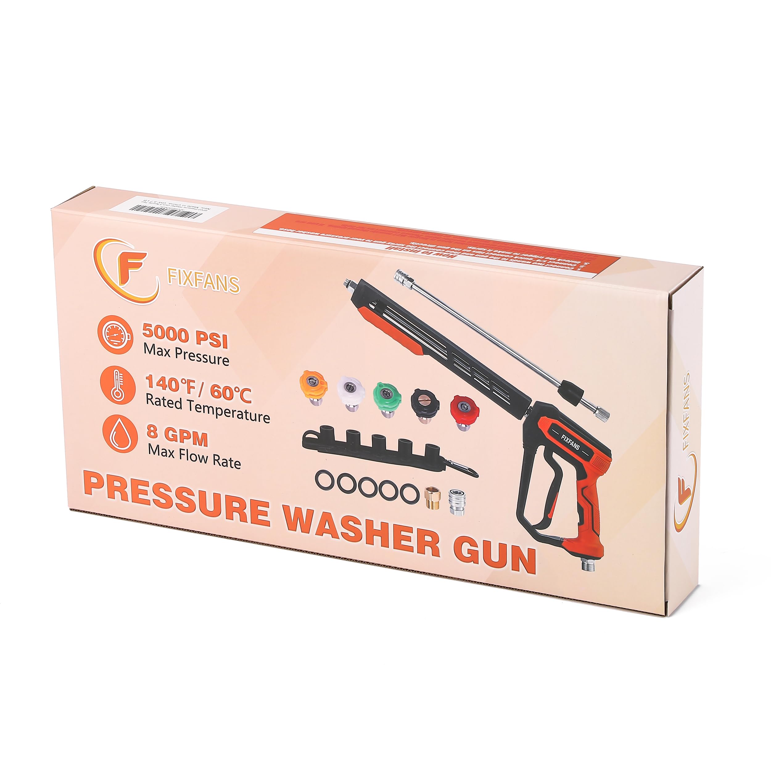 ROYPOWER FIXFANS complete kit includes all nozzles and O-rings.