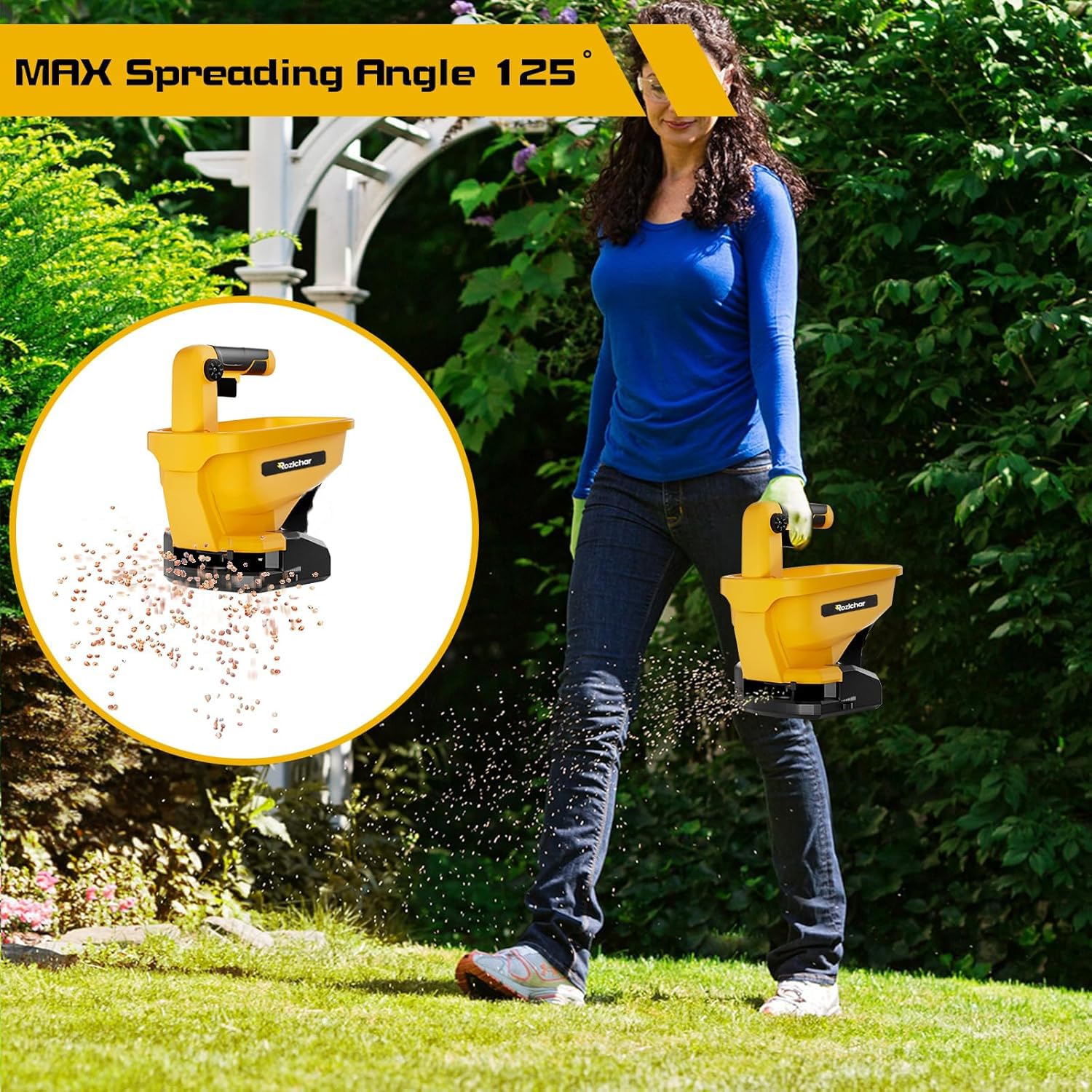 Rozlchar Power Spreader is easy to use with trigger control for quick applications.