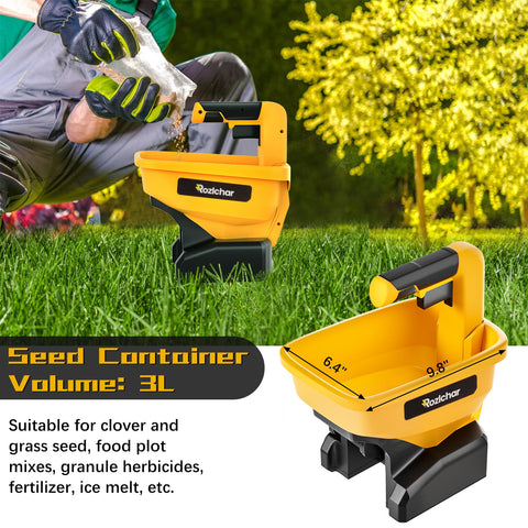 Rozlchar Power Spreader edge protection keeps spread near the lawn boundaries.