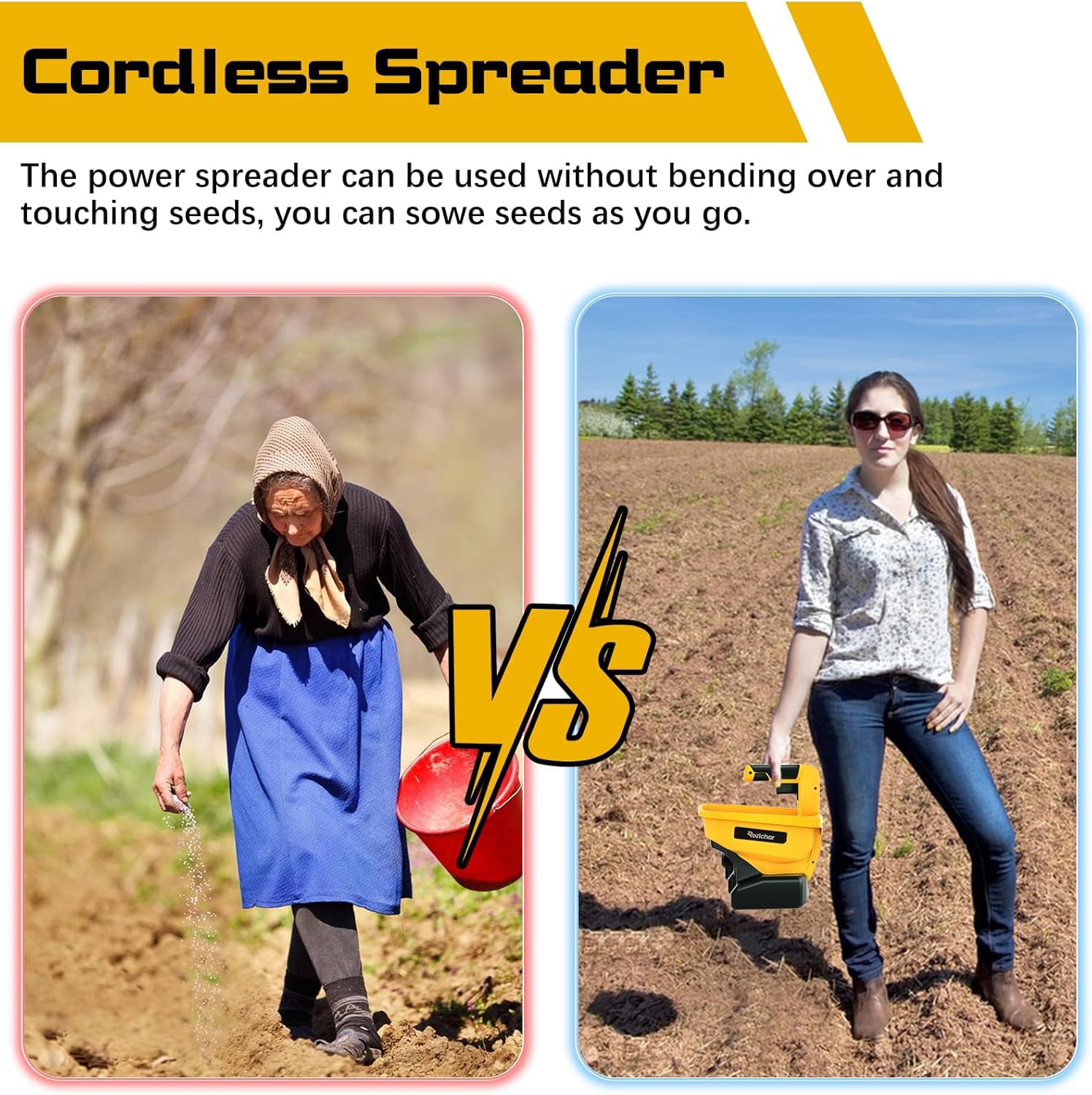 Rozlchar Power Spreader suitable for year round tasks like seeding and winter melt.